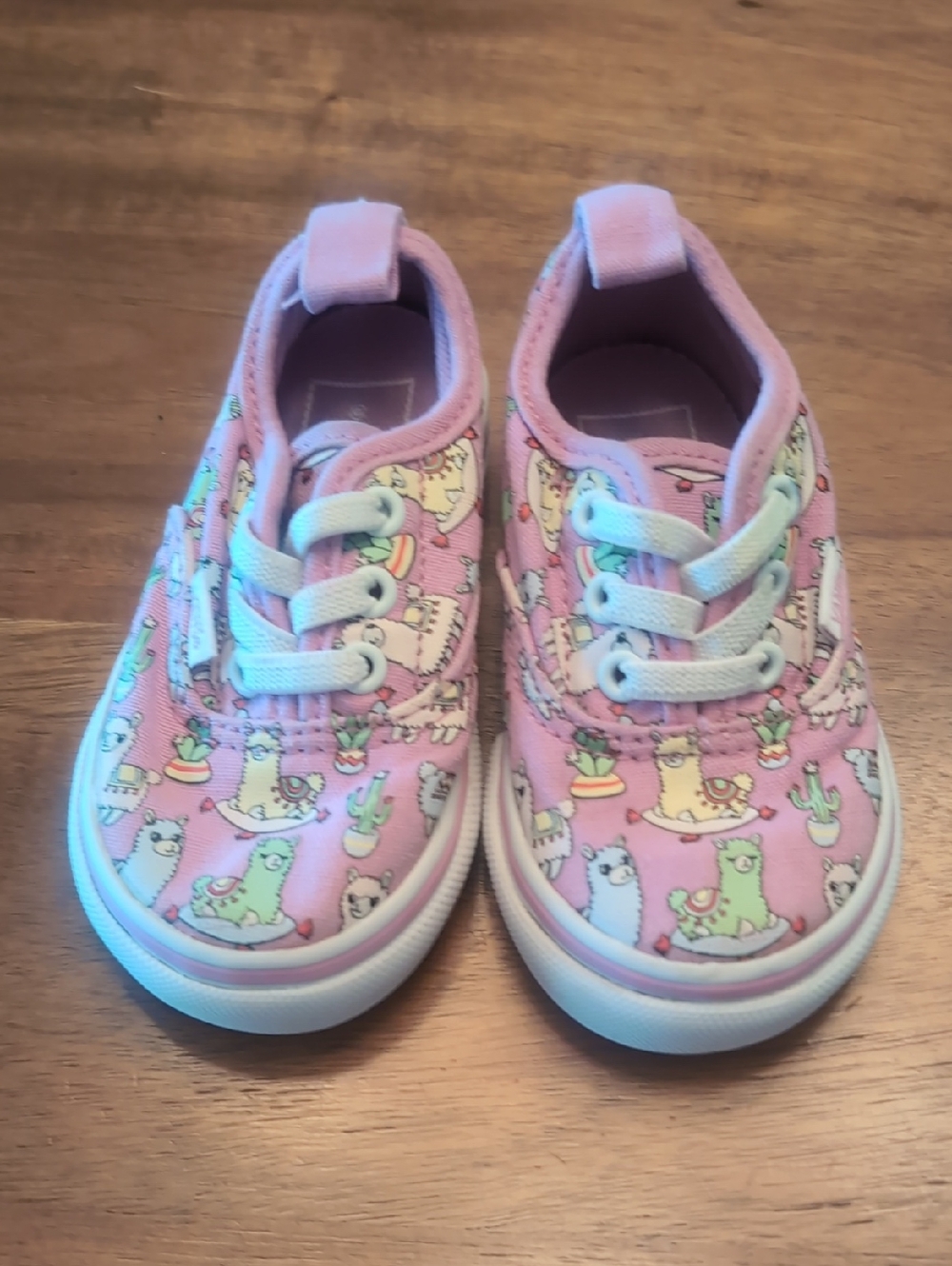 Vans Kids Pink Llama & Cactus Low Top Sneakers